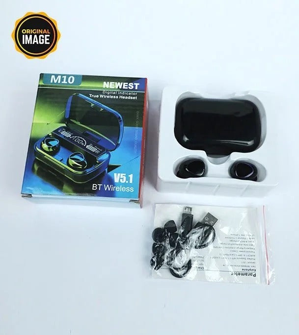 M10 Earbuds Wireless Charging Case LED Display Pakistan COD